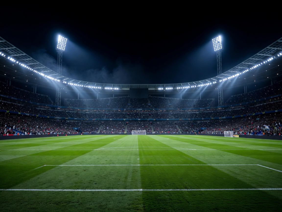 Football Stadium Match Atmosphere for UEFA Euro Tournament